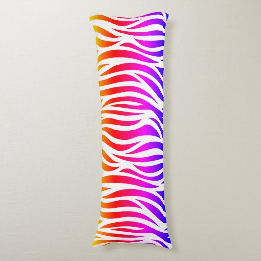 カラー数々のゼブラ印刷抱き枕 ボディピロー (正面縦)