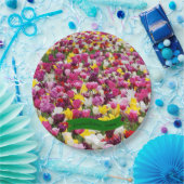 カラー数々のチューリップ紙プレート ペーパープレート (パーティー)