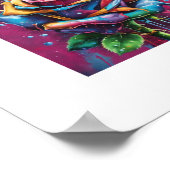 カラー数々のバラポスター ポスター (角)