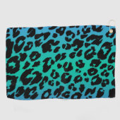 カラー数々のヒョウデザイン6 ゴルフタオル (横)