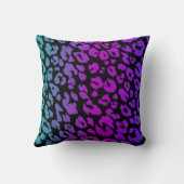 カラー数々のヒョウ系デザイン1 クッション (裏面)