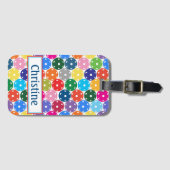 カラー数々のピックボール荷物タグ ラゲッジタグ (正面横)