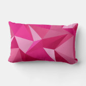 カラー数々のピンク幾何学形状腰枕 ランバークッション (裏面)