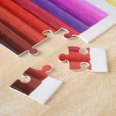 カラー数々のファブリック折り抽象芸術 ジグソーパズル (側面)