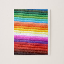 カラー数々のファブリック折り抽象芸術 ジグソーパズル