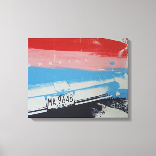 カラー数々のフェンダー キャンバスプリント (正面)