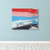 カラー数々のフェンダー キャンバスプリント (インサイチュ (ウッドフロア))