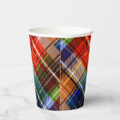 カラー数々のフランネルプレイドタータンチェックパターン 紙コップ (右)