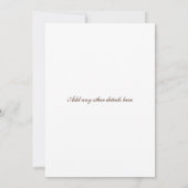 カラー数々のフローラバナー結婚式招待状 招待状 (裏面)