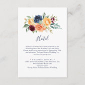 カラー数々のフローラホエレガントテル エンクロージャーカード (正面)