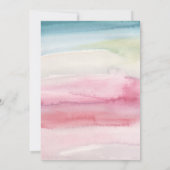 カラー数々のフローラリース招待状 招待状 (裏面)