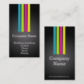 カラー数々のプロフェッショナル名刺 名刺 (正面/裏面)