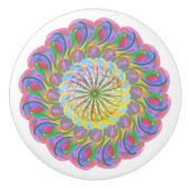 カラー数々のボヘミアンフローラセラミックノブ セラミックノブ (正面)