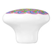 カラー数々のボヘミアンフローラセラミックノブ セラミックノブ (側面)