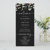 カラー数々のボー秋フローラ結婚式 プログラム (スタンド正面)