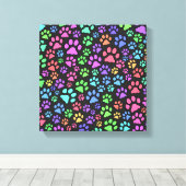 カラー数々のポープリントデザイン キャンバスプリント (インサイチュ (ウッドフロア))