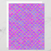 カラー数々のマーメイドはかりで測スクラップブック紙 (正面/裏面)