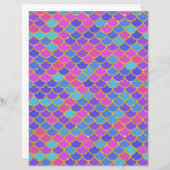 カラー数々のマーメイドはかりで測スクラップブック紙 (正面/裏面)