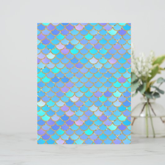 カラー数々のマーメイドはかりで測スクラップブック紙 (スタンド正面)