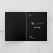 カラー数々のモスアートカスタムグリーティングカード カード (内部)