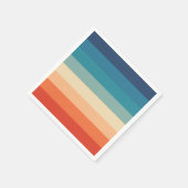 カラー数々のレインボーストライプのデザイン紙ナプキン スタンダードカクテルナプキン (角)