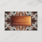 カラー数々のレザーレースルック素朴写真 名刺 (裏面)