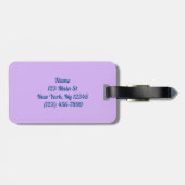 カラー数々のワールドマップ ラゲッジタグ (裏面横)