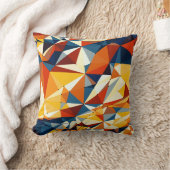 カラー数々の三角形のネット クッション (ブランケット)