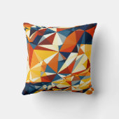 カラー数々の三角形のネット クッション (裏面)