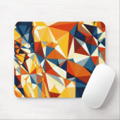 カラー数々の三角形のネット マウスパッド (マウス)