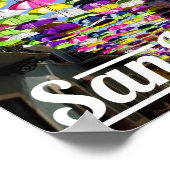 カラー数々の傘サンファンプエルトリコ通り ポスター (角)