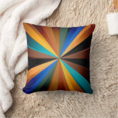 カラー数々の光線芸術デザイン クッション (ブランケット)