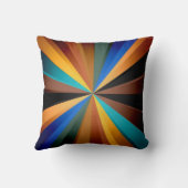 カラー数々の光線芸術デザイン クッション (裏面)