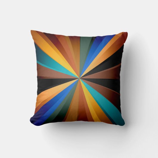 カラー数々の光線芸術デザイン クッション (正面)