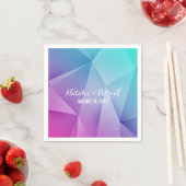 カラー数々の宝石トーンの結婚紙 スタンダードカクテルナプキン (インサイチュ)