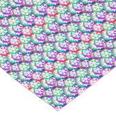 カラー数々の宝石トーン雪片パターン ミディアムテーブルランナー (コーナー)