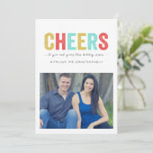 カラー数々の応援クリスマスフォトフラットカード シーズンカード (スタンド正面)