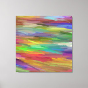 カラー数々の抽象芸術ア絵画ート6 キャンバスプリント