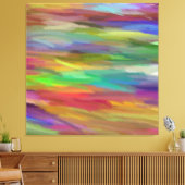 カラー数々の抽象芸術ア絵画ート6 キャンバスプリント (インサイチュ (リビング))