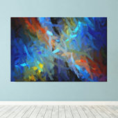 カラー数々の抽象芸術ア絵画ート キャンバスプリント (インサイチュ (ウッドフロア))