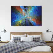 カラー数々の抽象芸術ア絵画ート キャンバスプリント (インサイチュ (寝室))