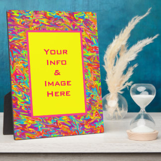 カラー数々の抽象芸術旋回フレーム フォトプラーク