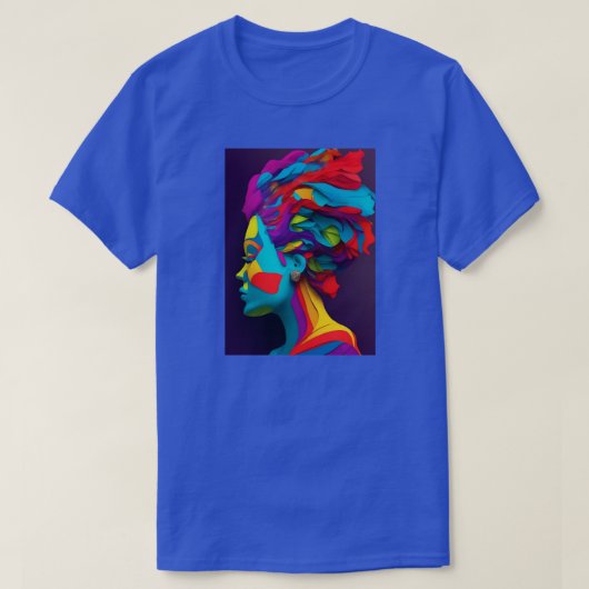 カラー数々の紙アートTシャツ Tシャツ (デザイン正面)