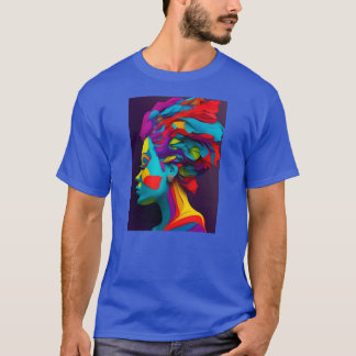 カラー数々の紙アートTシャツ Tシャツ