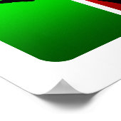 カラー数々の野球エンブレム ポスター (角)