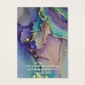 カラー数々の金ゴールド液体アートネックレスディスプレイ (裏面)