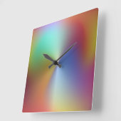 カラー数々の金属スタイルアクリル壁時計 スクエア壁時計 (傾斜)