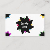 カラー旋回ロイヤリティカード ロイヤリティカード (裏面)