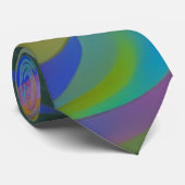 カラー旋回抽象芸術AIアートネックタイ ネクタイ (ロール)