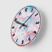 カラー旋回 ラウンド壁時計 (傾斜)